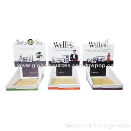 POP Cardboard Tabletop Display, Strong/Long Lasting/100% Eco-friendly Material/Shinny Printing